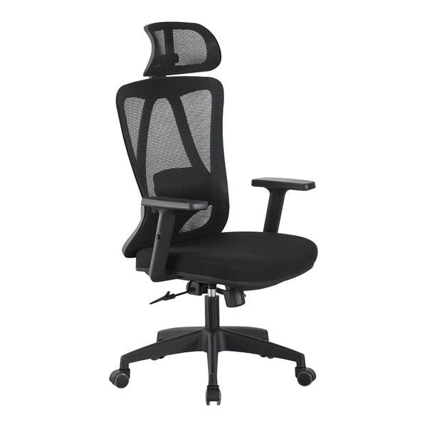 Scaun de birou Magida, Stofa, Negru