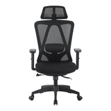Scaun de birou Magida, Stofa, Negru