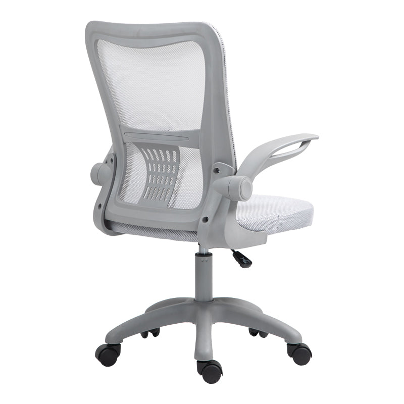 Scaun de birou manager Annalize plasa, Gri, 57x53x100 cm