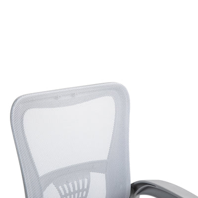 Scaun de birou manager Annalize plasa, Gri, 57x53x100 cm, foto produs 8