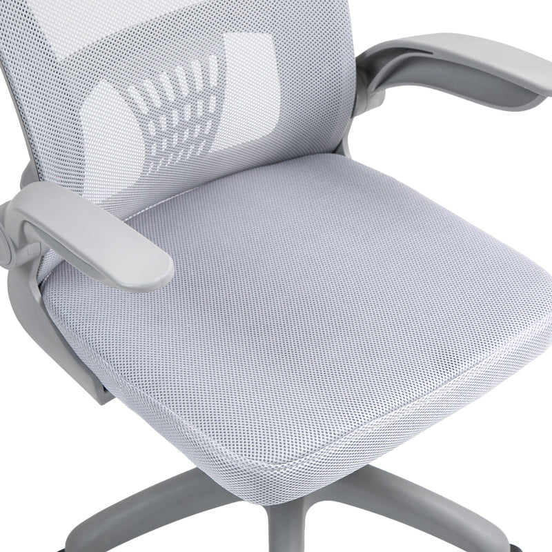 Scaun de birou manager Annalize plasa, Gri, 57x53x100 cm