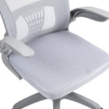 Scaun de birou manager Annalize plasa, Gri, 57x53x100 cm