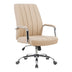 Scaun de birou manager cu funcție ajustabilă Mido, 58x71x100-106cm, Cappuccino