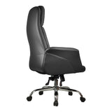 Scaun de birou Manager Derjio, Negru, 68x66x115 cm - Negru