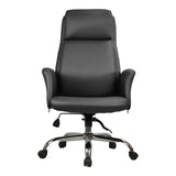 Scaun de birou Manager Derjio, Negru, 68x66x115 cm - Negru