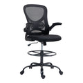 Scaun de birou manager Derzio din plasa neagra de la 62x53x131 cm