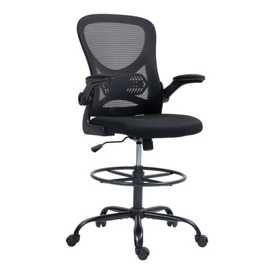 Scaun de birou manager Derzio din plasa neagra de la 62x53x131 cm