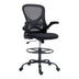 Scaun de birou manager Derzio din plasa neagra de la 62x53x131 cm