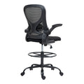 Scaun de birou manager Derzio din plasa, neagra, 62x53x131 cm, detaliu produs