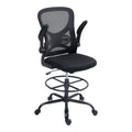 Scaun de birou manager Derzio din plasa, neagra, 62x53x131 cm, perspectiva suplimentara