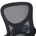 Scaun de birou manager Derzio din plasa, neagra, 62x53x131 cm, foto produs 9