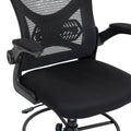 Scaun de birou manager Derzio din plasa, neagra, 62x53x131 cm, foto produs 10