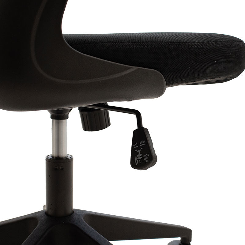 Scaun de birou Manager Ergoline cu plasa, neagra, 65x62 cm