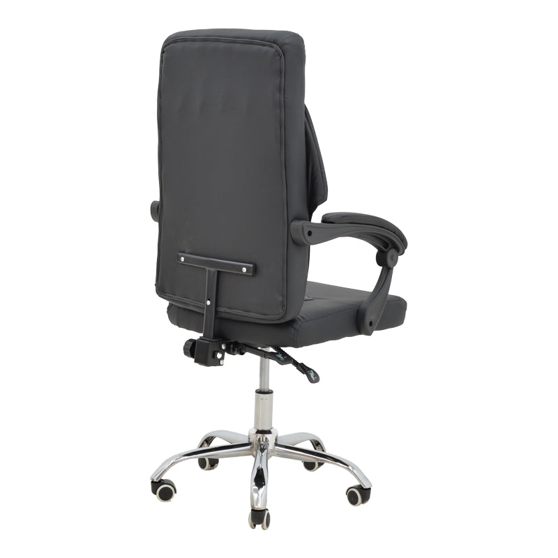 Scaun de birou manager Glorin negru pu, 60x68x128 cm