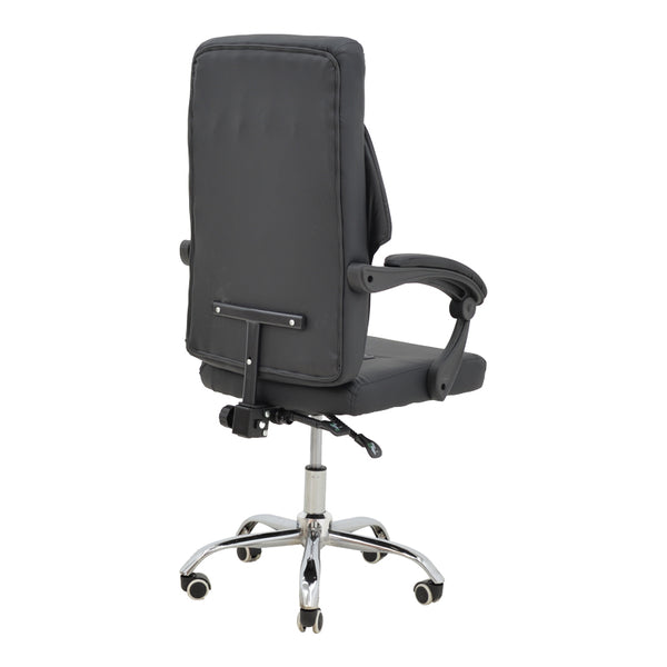 Scaun de birou manager Glorin negru pu, 60x68x128 cm