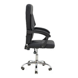 Scaun de birou manager Glorin negru pu, 60x68x128 cm