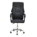 Scaun de birou manager Glorin negru pu, 60x68x128 cm, perspectiva suplimentara