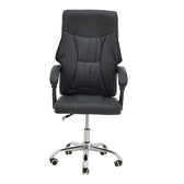 Scaun de birou manager Glorin negru pu, 60x68x128 cm, perspectiva suplimentara