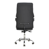 Scaun de birou manager Glorin negru pu, 60x68x128 cm