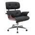 Scaun de birou manager Kobane baza neagra pu-crom 84x75x113.5cm