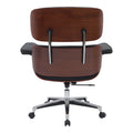 Scaun de birou manager Kobane baza neagra pu-crom, 84x75x114 cm, foto produs