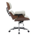 Scaun de birou manager Kobane bej baza pu-crom, 84x75x114 cm, detaliu produs