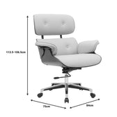 Scaun de birou manager Kobane bej baza pu-crom, 84x75x114 cm, foto produs 6