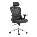 Scaun de birou manager Mergi plasa neagra 62x63x120 cm