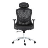 Scaun de birou manager Mergi plasa, neagra, 62x63x120 cm
