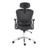Scaun de birou manager Mergi plasa, neagra, 62x63x120 cm