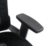 Scaun de birou manager Mergi plasa, neagra, 62x63x120 cm