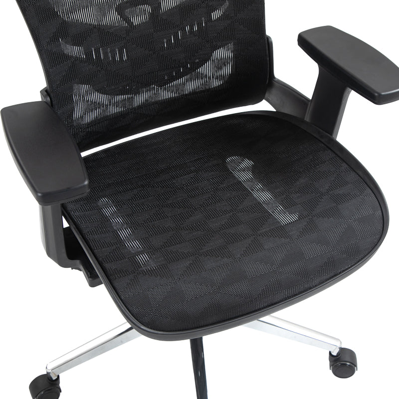 Scaun de birou manager Mergi plasa, neagra, 62x63x120 cm