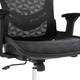 Scaun de birou manager Mergi plasa, neagra, 62x63x120 cm