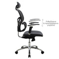 Scaun de birou manager, neagra, 65x65x122 cm, perspectiva suplimentara