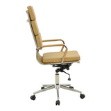 Scaun de birou de manager Tokyo cu PU alb 56x52x108 cm, 52x56 cm - Bej