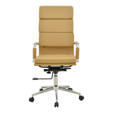 Scaun de birou de manager Tokyo cu PU alb 56x52x108 cm, 52x56 cm - Bej