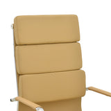 Scaun de birou de manager Tokyo cu PU alb 56x52x108 cm, 52x56 cm - Bej