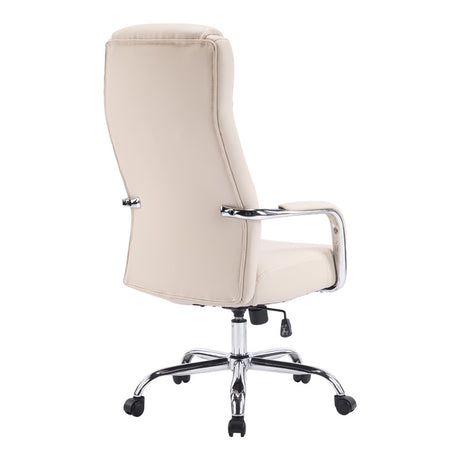 Scaun de birou Manager Rianda, bej, 70x6x116-124 cm