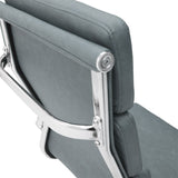 Scaun de birou manager Tokyo cu antica Gri pu, 55x63x118 cm