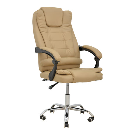 Scaun de birou Manager Toronsi, Bej - Negru, 60x68x128 cm