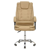 Scaun de birou Manager Toronsi, Bej - Negru, 60x68x128 cm - Bej