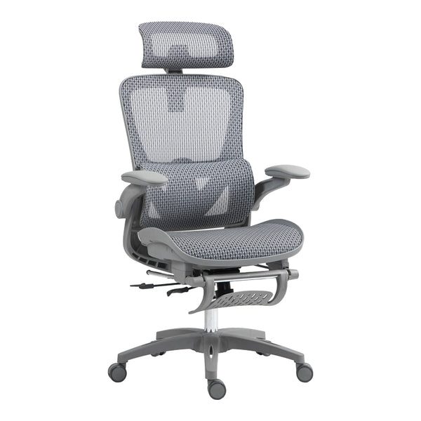 Scaun de birou manager Zenyk plasa, Alb, 63x70x126 cm