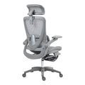 Scaun de birou manager Zenyk plasa, Alb, 63x70x126 cm, detaliu produs