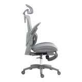 Scaun de birou manager Zenyk plasa, Alb, 63x70x126 cm
