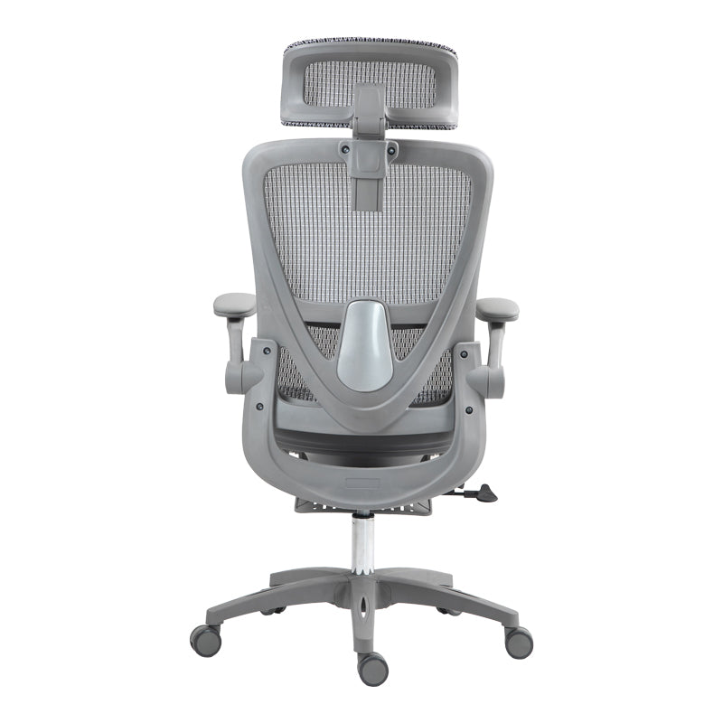 Scaun de birou manager Zenyk plasa, Alb, 63x70x126 cm