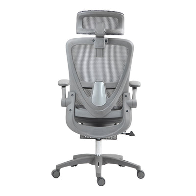 Scaun de birou manager Zenyk plasa, Alb, 63x70x126 cm, foto produs 7