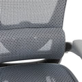 Scaun de birou manager Zenyk plasa, Alb, 63x70x126 cm, foto produs 9