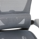 Scaun de birou manager Zenyk plasa, Alb, 63x70x126 cm, foto produs 9