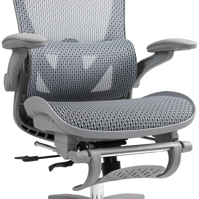 Scaun de birou manager Zenyk plasa, Alb, 63x70x126 cm