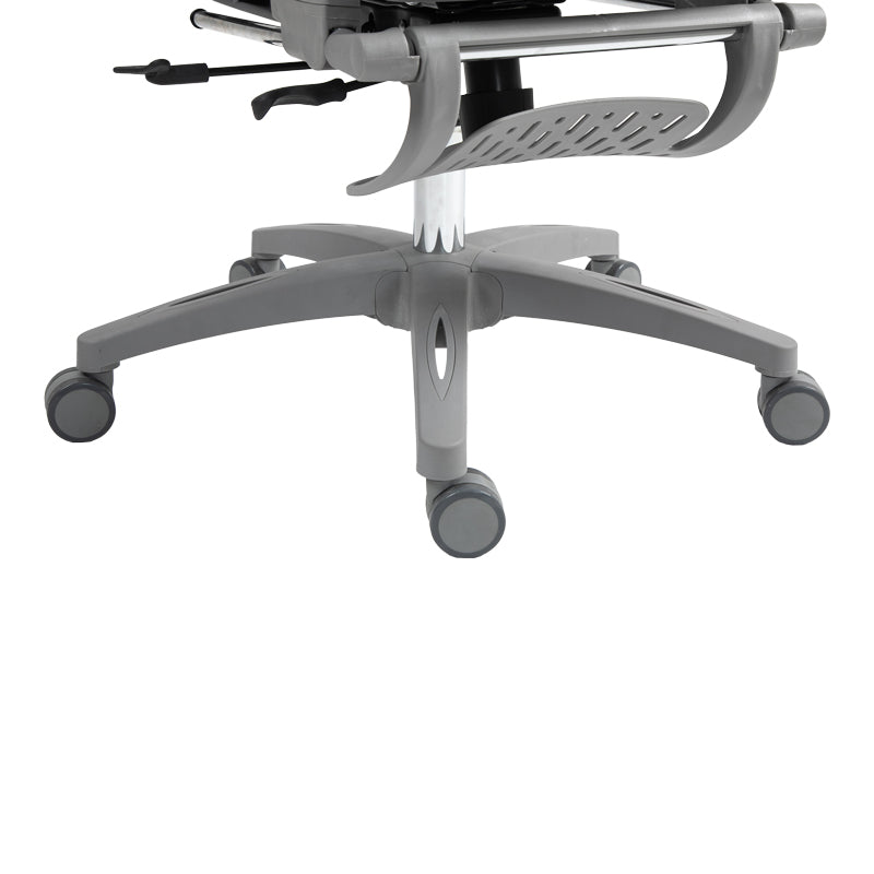 Scaun de birou manager Zenyk plasa, Alb, 63x70x126 cm